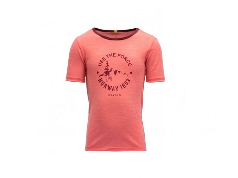 Devold Merino detské tričko s krátkym rukávom tenké Force