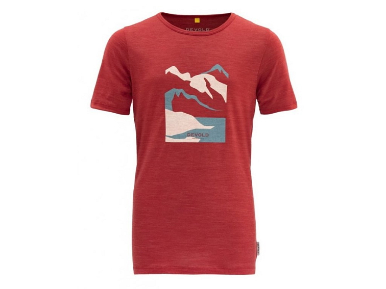 Devold Merino detské tričko s krátkym rukávom Molnes