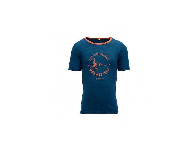 Devold Merino detské tričko s krátkym rukávom tenké Force