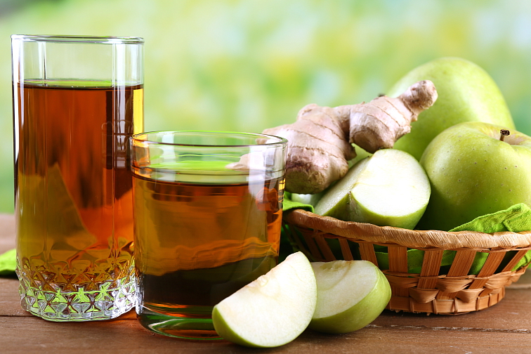 Jablkový nápoj so zázvorovou príchuťou, 2x 330 ml