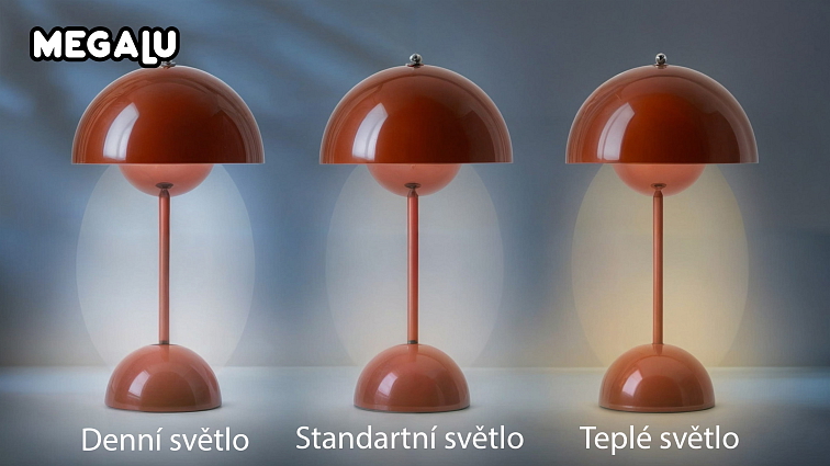 Moderní stolní lampa Luno
