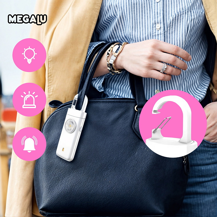 Osobní kapesní alarm 130 dB – Dobíjecí bezpečnostní alarm pro vaši ochranu