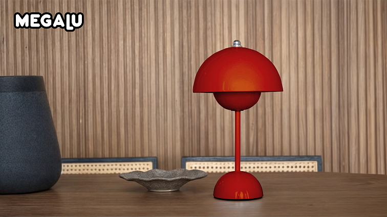 Moderní stolní lampa Luno