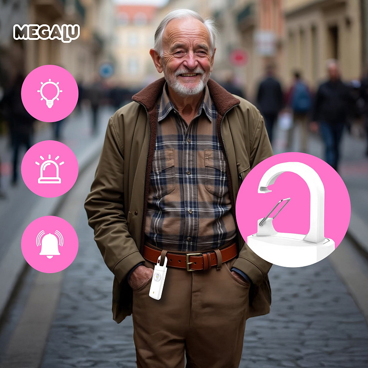 Osobní kapesní alarm 130 dB – Dobíjecí bezpečnostní alarm pro vaši ochranu