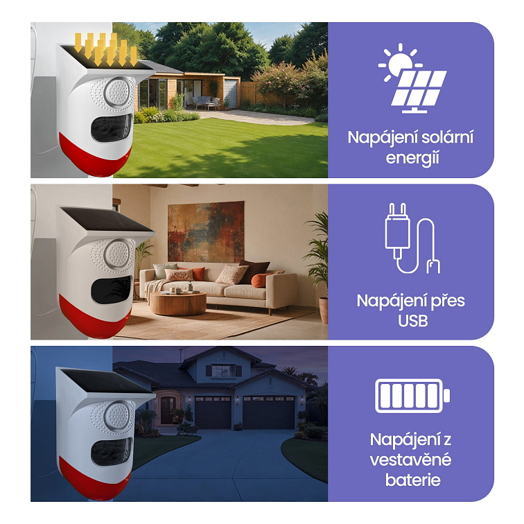 Chytrý alarm s čidlem pohybu