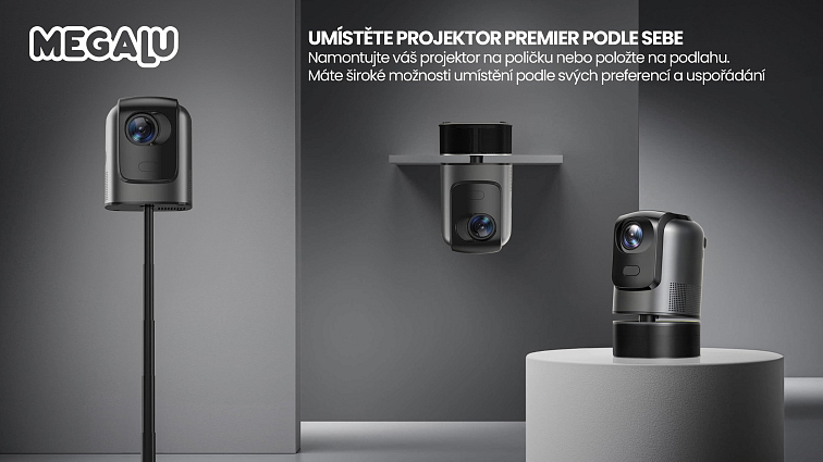 Domácí kino projektor MEGALU Premier – Full HD dataprojektor na filmy