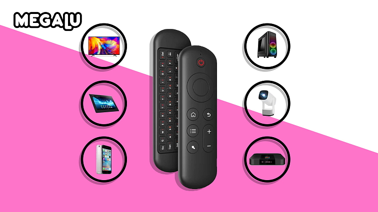 Chytrý ovladač AMO s funkcí AirMouse a klávesnicí