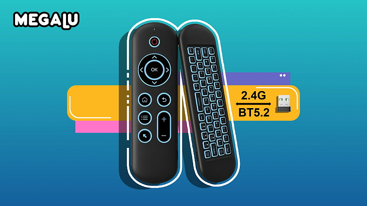 Chytrý ovladač AMO s funkcí AirMouse a klávesnicí