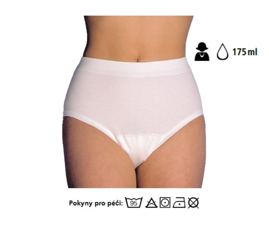 Dámské kalhotky s omyvatelnou absorpční vložkou