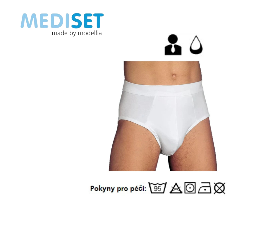 Pánské inkontinenční slipy s vnitřní kapsou pro fixaci vložek