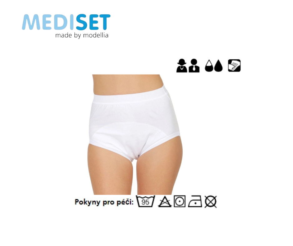 Unisex inkontinenční kalhotky s fixací vložek a vrstvou Bioactiv