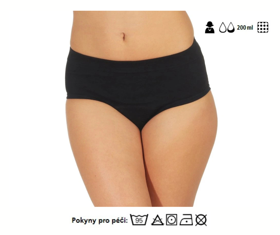 Dámské kalhotky s absorpční vložkou a povlakem Mediset