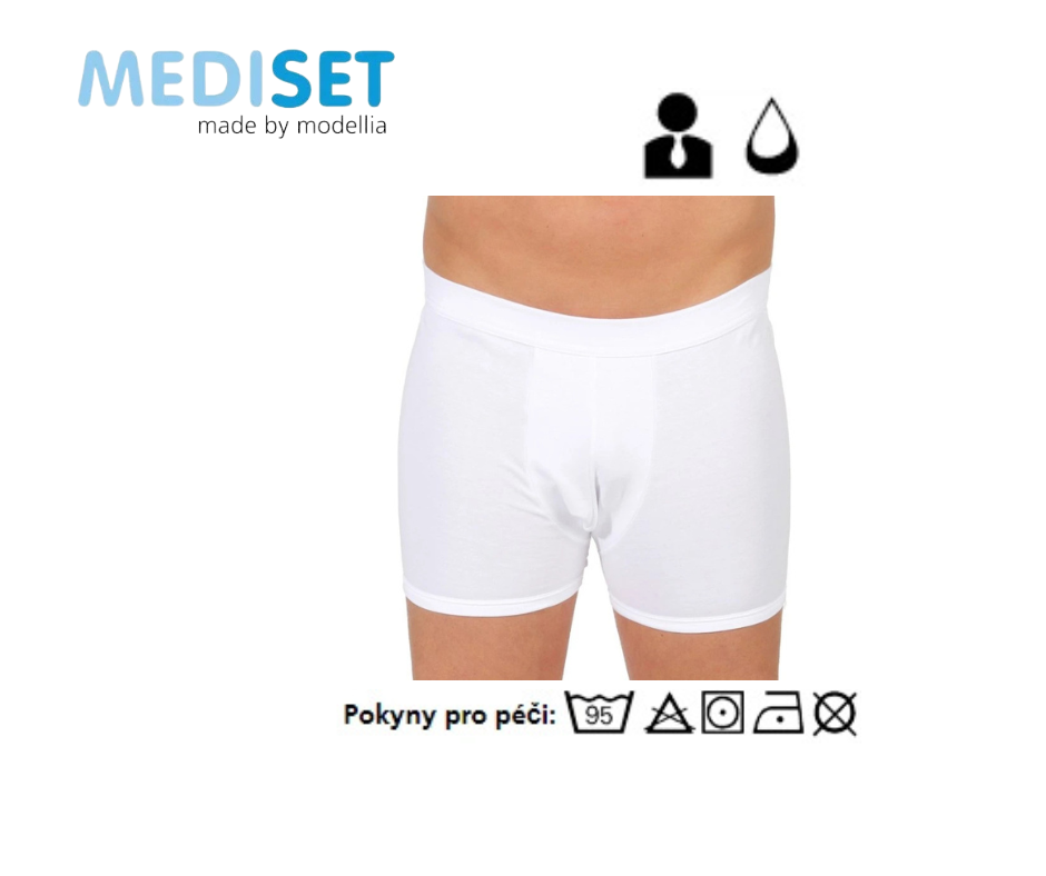 Pánské inkontinenční slipy (short form) s vnitřní kapsou pro fixaci vložek