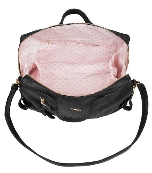 Nanán taška pre mamičky s prebaľovacou podložkou čierna