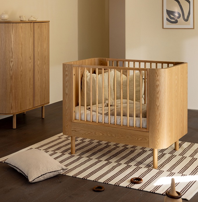 QUAX detská postieľka Yume Natural Ash 110 x 70 cm