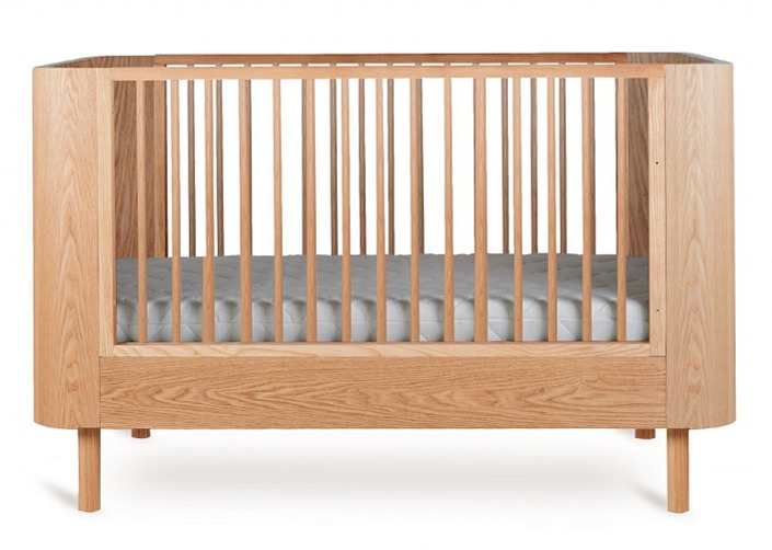 QUAX prestaviteľná postieľka Yume Natural Ash 140 x 70 cm (3v1)