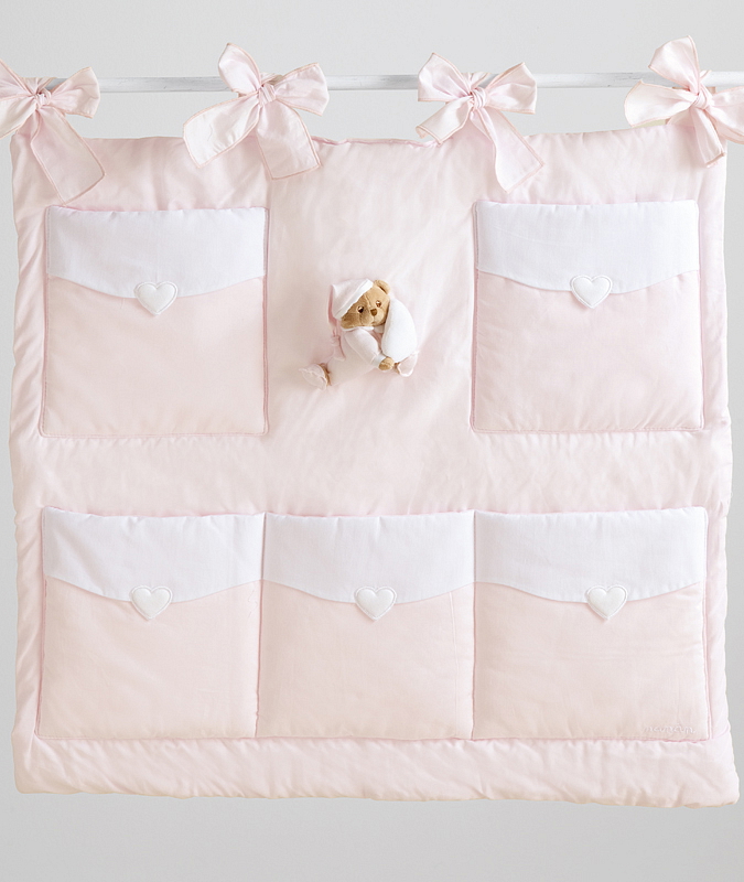 Nanán detská oválna postieľka s matracom Puccio ružová