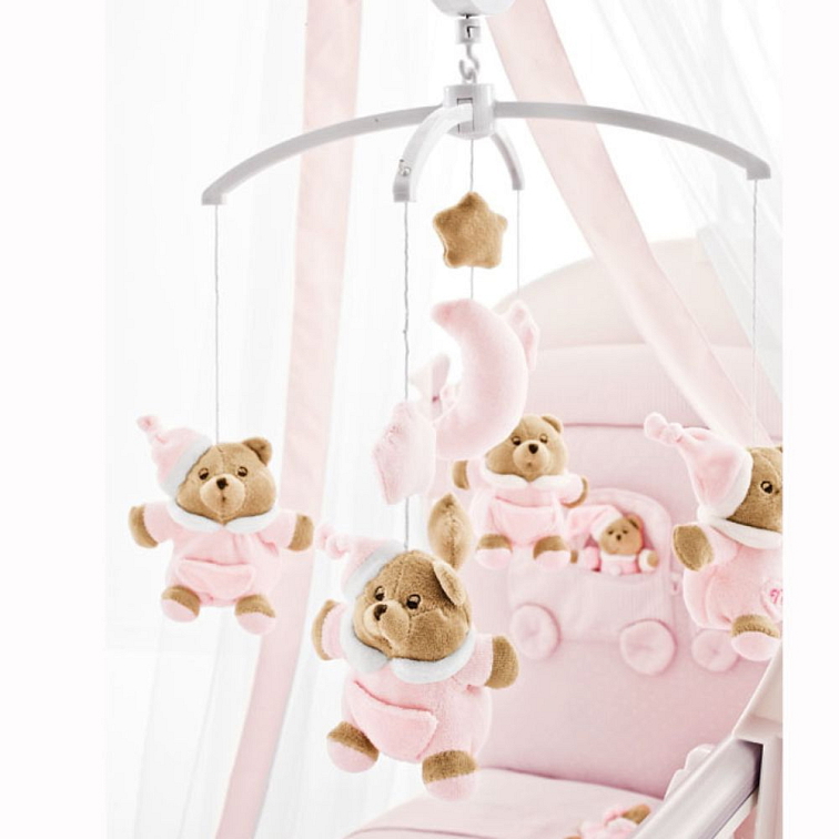 Nanán hrací kolotoč nad postieľku Tato biely