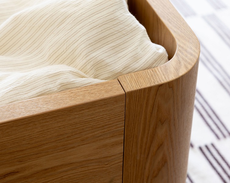 QUAX prestaviteľná postieľka Yume Natural Ash 140 x 70 cm (3v1)