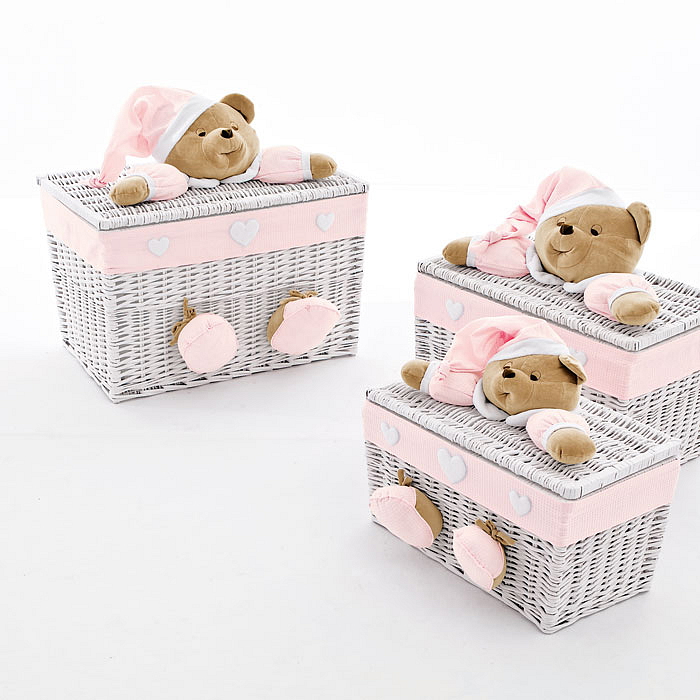 Nanán detská oválna postieľka s matracom Puccio ružová