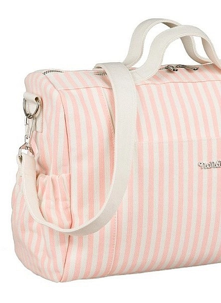 Nanán pásikavá taška pre mamičky ružová