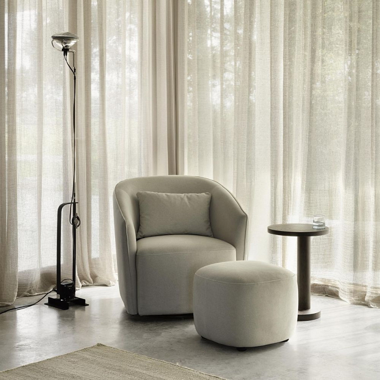 Quax luxusné otočné a hojdacie kreslo Gomi pre mamičky - Mohér Beige