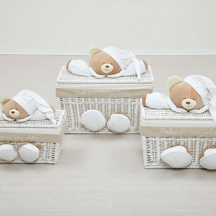 Nanán detská oválna postieľka s matracom Tato biela