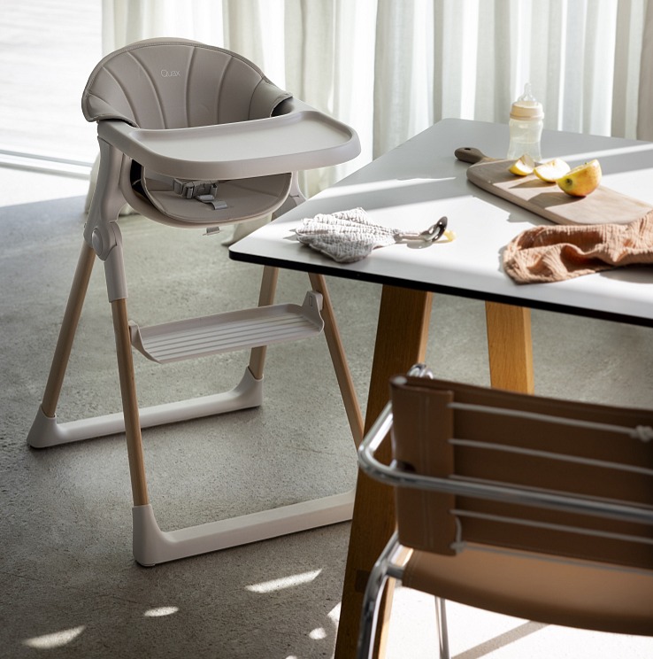 SADA - Quax jedálenská stolička Viola + lehátko (2v1) - šedá