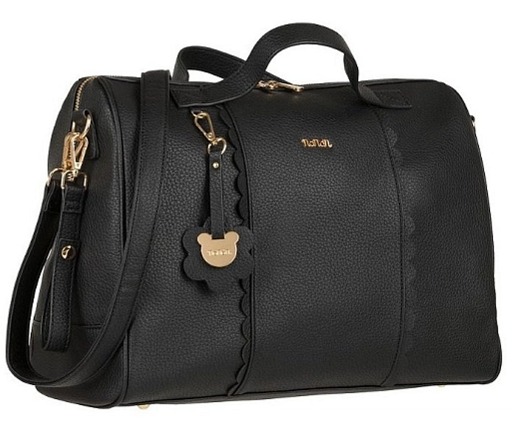 Nanán taška pre mamičky s prebaľovacou podložkou čierna