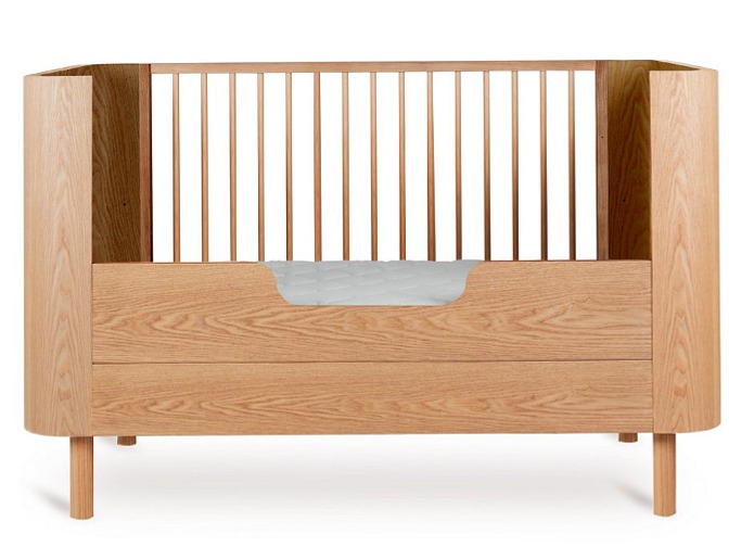 QUAX prestaviteľná postieľka Yume Natural Ash 140 x 70 cm (3v1)