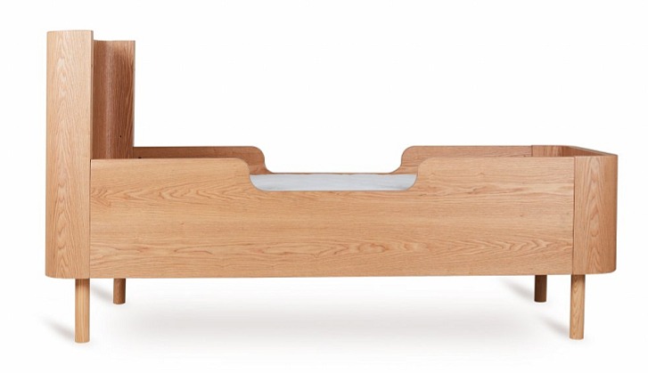 QUAX prestaviteľná postieľka Yume Natural Ash 140 x 70 cm (3v1)