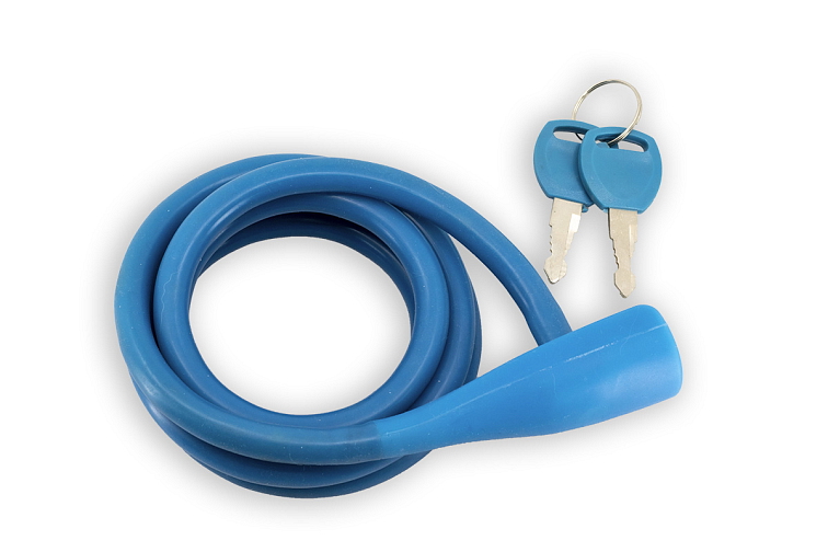 Spin zámek silikon 1350/10mm (modrý)