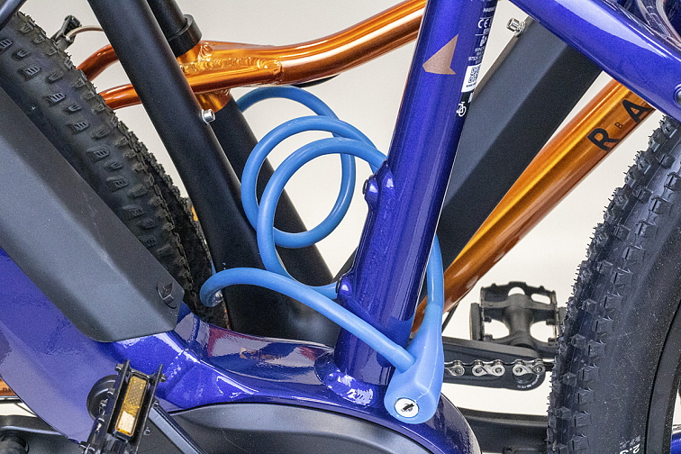 Spin zámek silikon 1350/10mm (modrý)