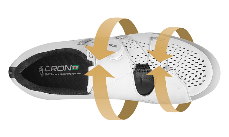 Crono CR3 tretry silniční (černá - stříbrná)