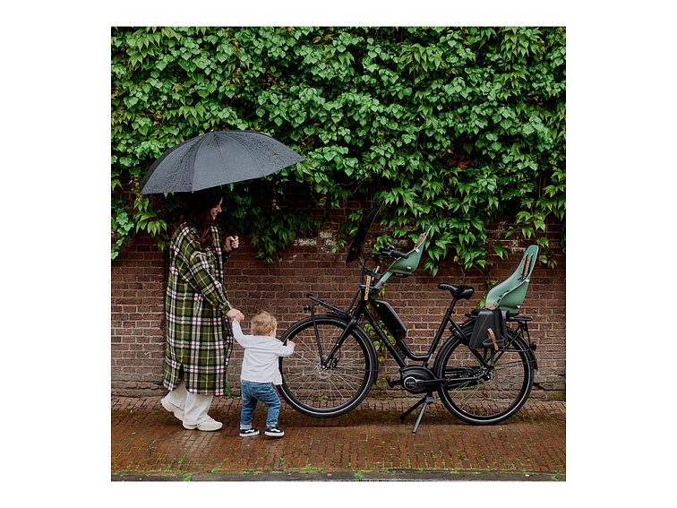 Urban Iki Ta-ke přední sedačka s MTB/ATB adaptérem (Icho Green/Kurumi Brown)