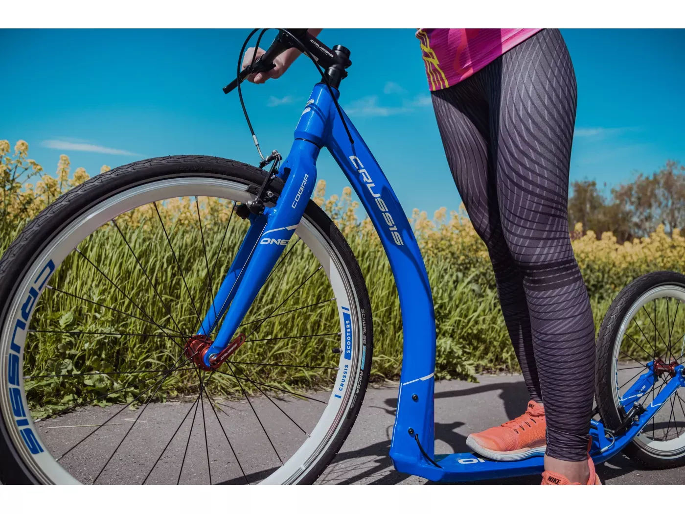 Koloběžka Crussis ONE COBRA 4.5 (modrá)