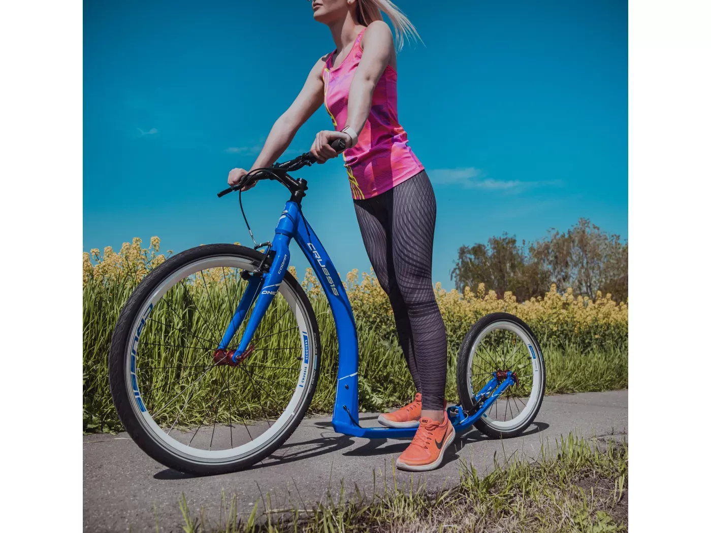 Koloběžka Crussis ONE COBRA 4.5 (modrá)