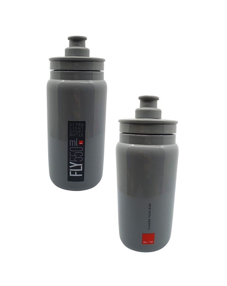 Elite láhev Fly 550 ml (šedá/černá)