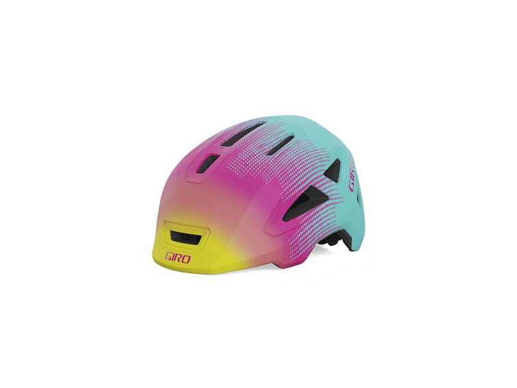 GIRO Scamp II dětská helma (Mat Teal/Pink Towers)
