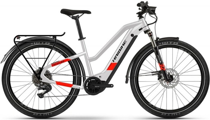 Haibike Trekking 7 Mid (Cool grey/Red matte) 2022 / 23