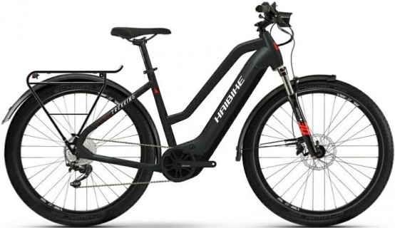 Haibike Trekking 6 Mid (Matte black/Red reflex) 2022 / 23
