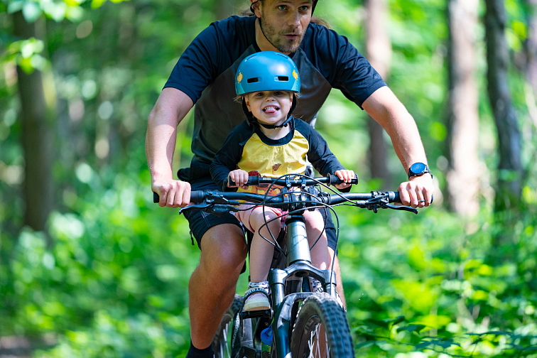 Kids Ride Shotgun PRO COMBO dětská sedačka na rám a řidítka (set)