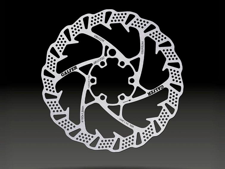 Galfer brzdový kotouč SHARK 160x1,8mm - 6 děr