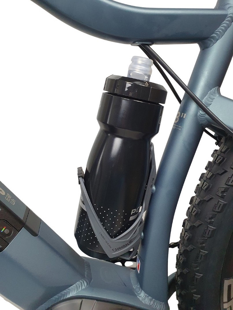 Elite košík na láhev Cannibal XC Skin - šedý matný/černý