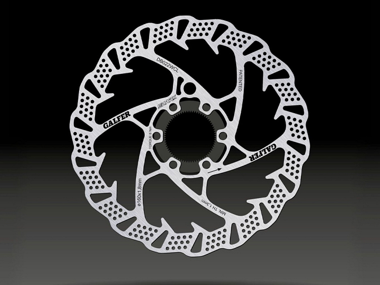 Galfer brzdový kotouč SHARK 160x2,0mm - center lock