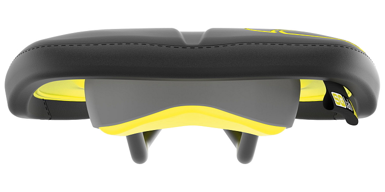 SQlab Sedlo 611 ERGOWAVE active ltd. Flow Yellow