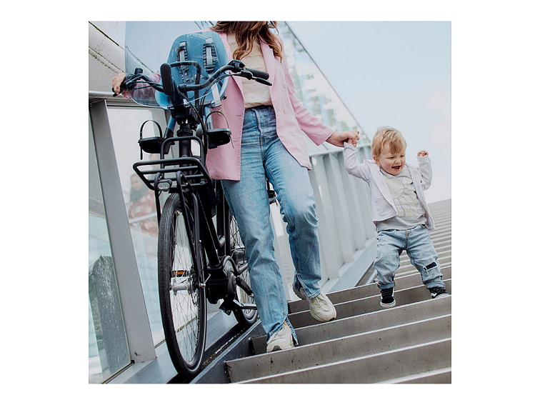 Urban Iki Ta-ke přední sedačka s MTB/ATB adaptérem (Fuji Blue/Bincho Black)