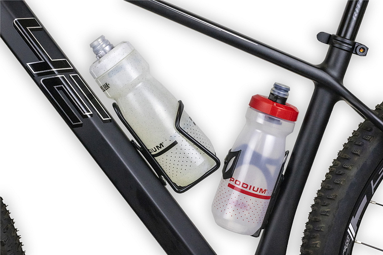 Spin košík na láhev hliníkový (černý)