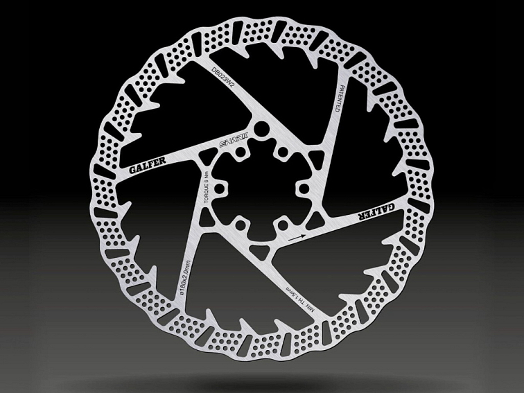 Galfer brzdový kotouč SHARK 180x2,0mm - 6 děr