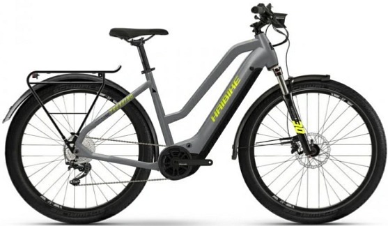 Haibike Trekking 6 Mid (Gloss grey/Neon yellow) 2022 / 23